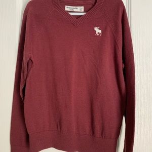 Maroon Abercrombie Kids Boys Sweater Size 7/8